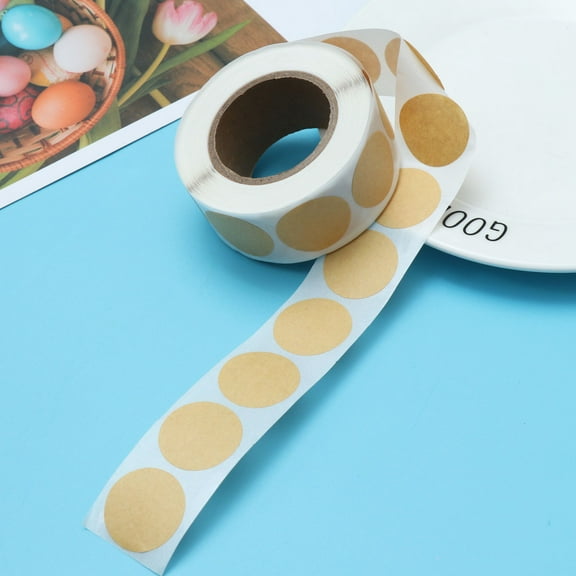 YSNOOWE 500 Pcs Kraft Label Stickers for Sealing Poly Mailers