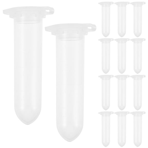 WHAMVOX Tubes PP Transparent for Laboratory Equipment 500Pcs 1.6X0.7In