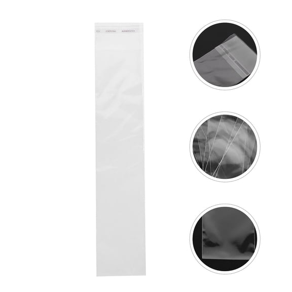 YSNOOWE Clear Resealable Cellophane Bags Wedding 500Pcs 9.8In