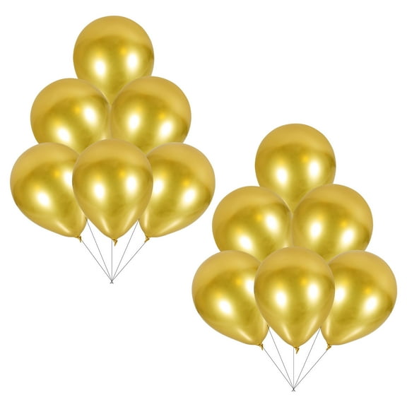 WHAMVOX 50Pcs Golden Metallic Latex Balloons For Party Decorations At Engagements