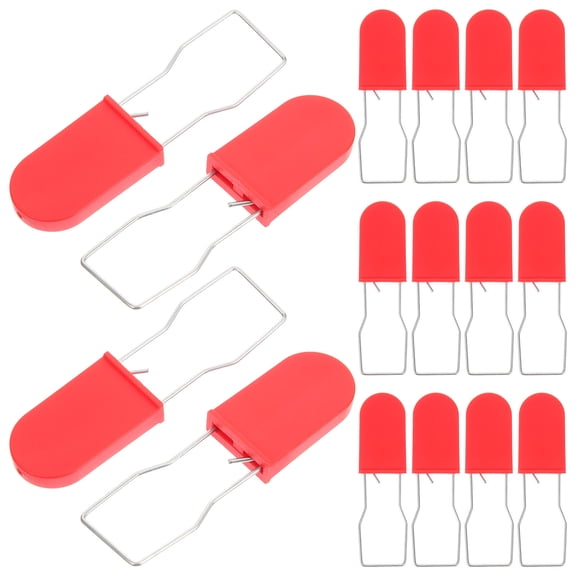 WHAMVOX 50Pcs Iron Wire Hanging Lock Multi-use Security Wire Padlock Logistics Sturdy Security Lock