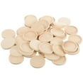 thumbnail image 1 of WHAMVOX 50Pcs Khaki Wood Blank Pendant Trays for Crafting Activities, 1 of 8