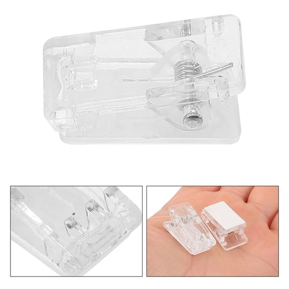 ETHZZLE Spring Clips For Plastic Sticky Hanging And Diy Crafts 50Pcs 1In
