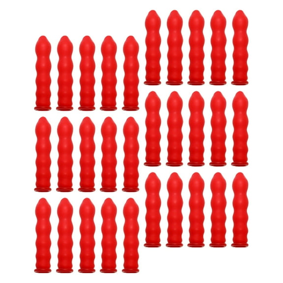 WHAMVOX 50pcs Caulk Tubes Sealing Caps for Home Improvement Floor Wall Reusable Caps Savers for Sealing Protecting Caulk Tubes Latex Tips