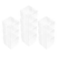 thumbnail image 1 of WHAMVOX 50pcs Clear Plastic Folding Present Boxes With Lid Transparent Rectangular Packaging Boxes For Party Favors Candy Cookies And Small Present, 1 of 8