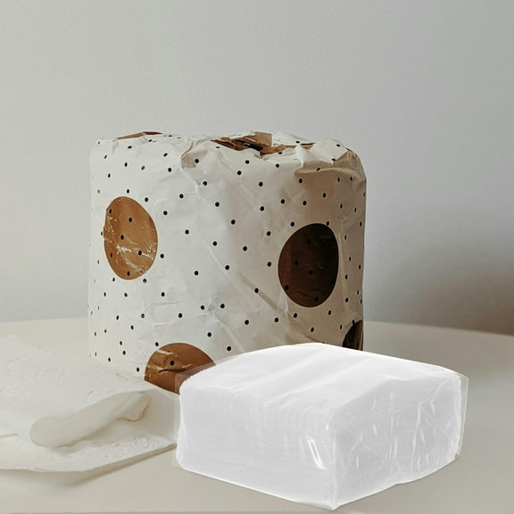 WHAMVOX 50pcs Disposable Napkins Thickened Tissue Paper Hotel Hand Towels Pulp Paper Extraction Paper Toilet Paper For Plate Bathroom Household White