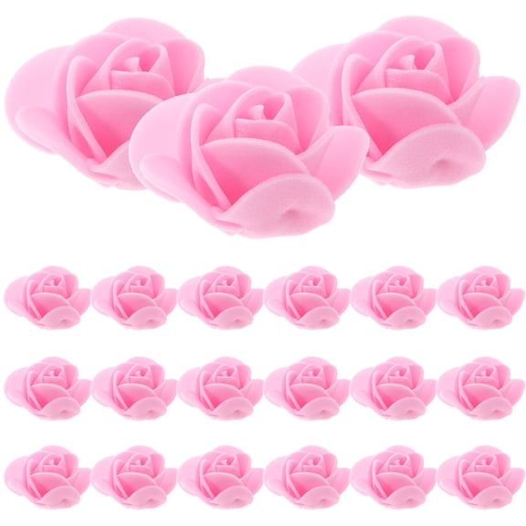 SEWCHICS Mini Foams Roses For Flower Arrangement And Weddings 50Pcs