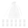 thumbnail image 1 of WHAMVOX 50pcs Reusable Organza Storage Bag With Drawstring Large Capacity Mesh Sachet Bag Empty Pouch For Weddings And Party Favors, 1 of 8