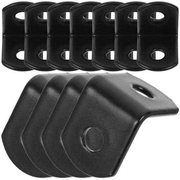 WHAMVOX 50pcs Shelf Brackets Stainless Steel Corner Brackets Angle Joint Fastener