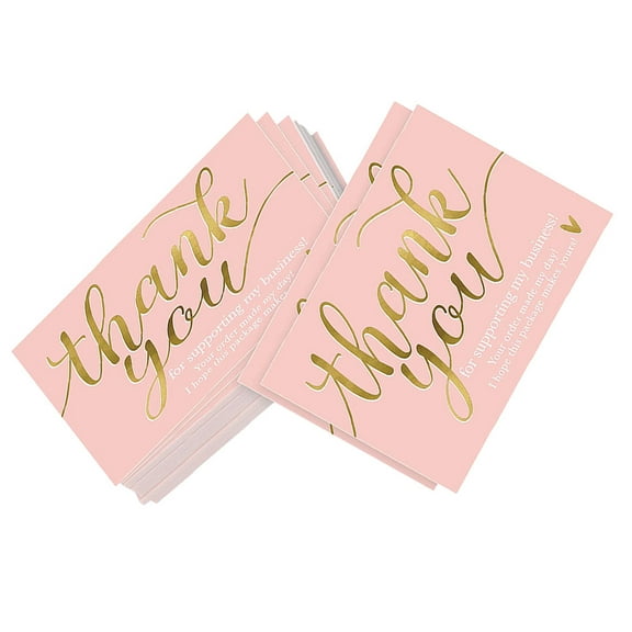 WHAMVOX 50pcs Thank You Cards Supporting Appreciation Business Cards For Small Business Cute Thank You Cards For Orders For Showing Gratitude