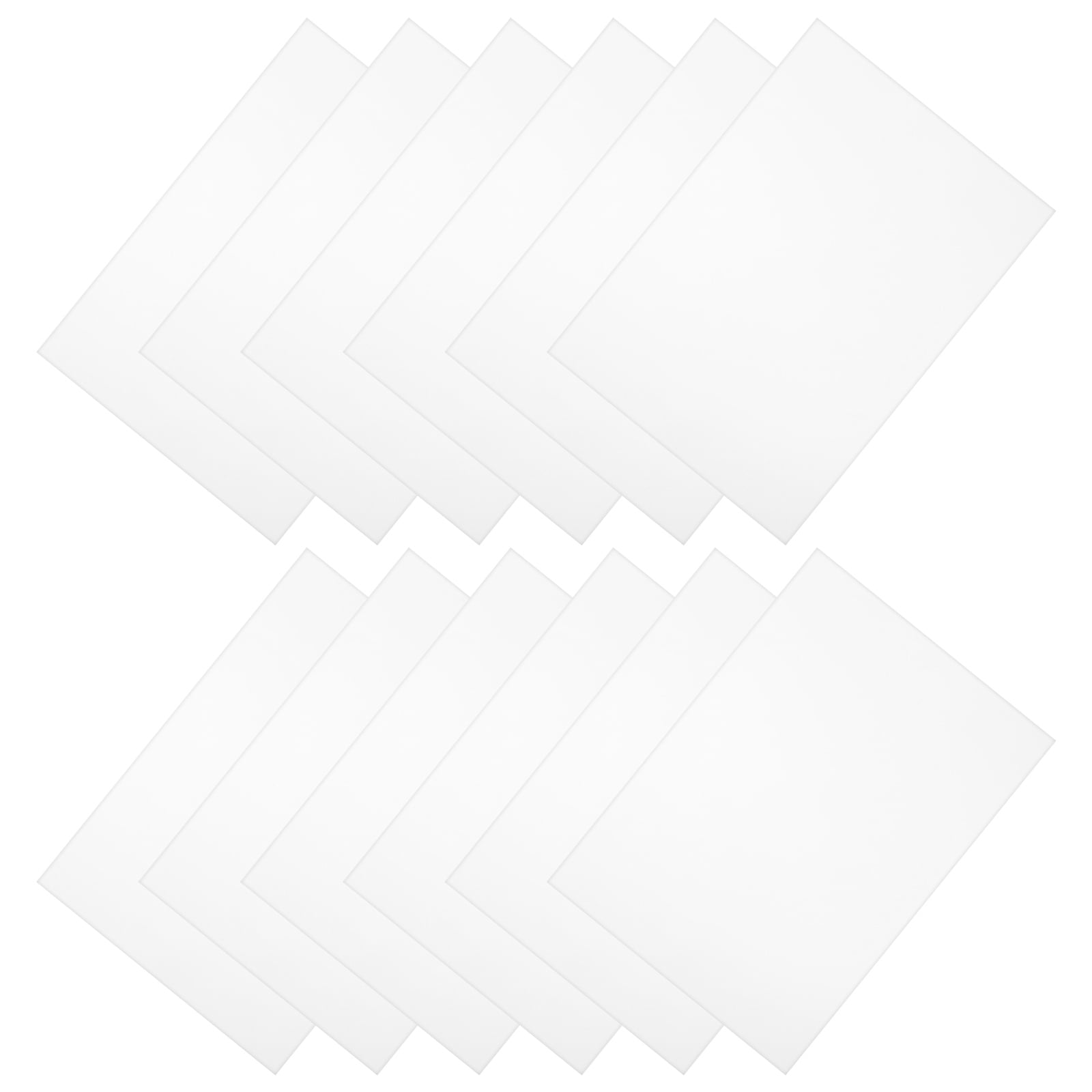 WHAMVOX 50pcs White Paper Craft Supplies for Kids Perfect for Drawing Painting and DIY Projects