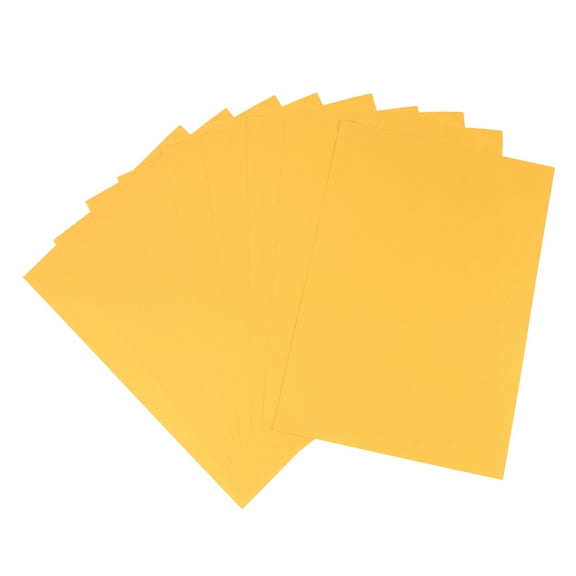 WHAMVOX 50pcs Yellow Handmade Paper for DIY Projects Great for Greeting Cards Scrapbooking and Wedding Invitations