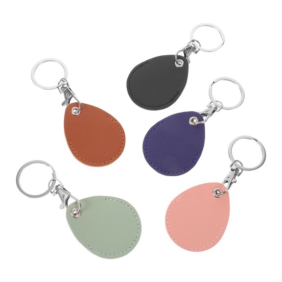 WHAMVOX Compact PU Key Fob Pouches, Multicolor, Enhanced Safety, Easy to Use, 5Pcs
