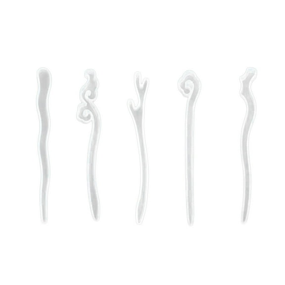 WHAMVOX 5Pcs Epoxy Resin Molds Silicone 18 1x2 8x0 4in