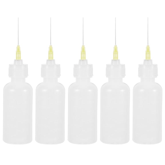 WHAMVOX 5Pcs Fine Tip Squeeze Bottles For Acrylic Painting And Diy Craft With Transparent Pet Material Hobbyists