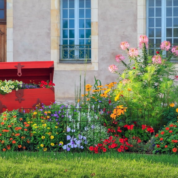 WHAMVOX 5Pcs Landscaping Edging Border in for Garden Protection 16.5X12.9X0.1in