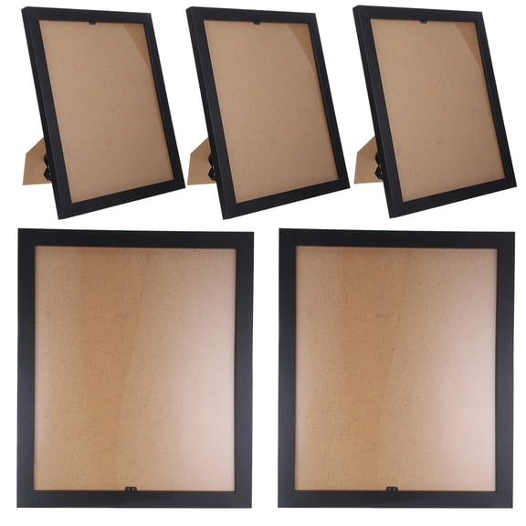 WHAMVOX 5Pcs Wood Photo Frame Desk Picture Frame Rustic Wooden Picture Frame for Tabletop Wall Display