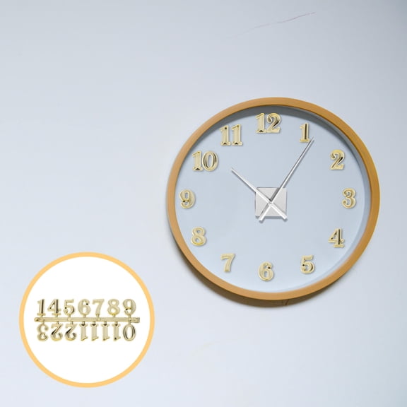 WHAMVOX 5Sets Clock Making Parts Golden Arabic For Diy Enthusiasts Home