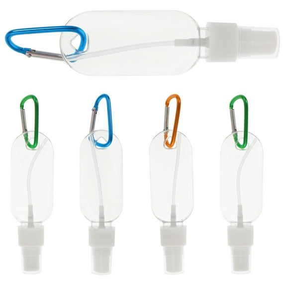 WHAMVOX 5Pcs Inverted Bottle Design Empty Cleansing Oil Bottles 4.92X1.18X0.83in For Travel