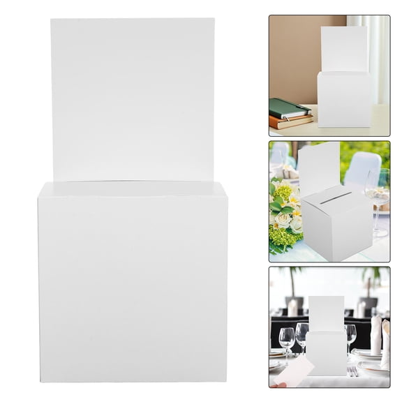 WHAMVOX 5pcs Card Voting Box Foldable Suggestion Box for Office and School Easy to Assemble Paper Holder Secure and Convenient Case for Feedback and Donations