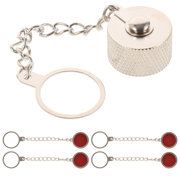 WHAMVOX 5pcs Coax Cap Female Adapter Coax Cap Connector Covers With Chain Compatible For So239 Connector