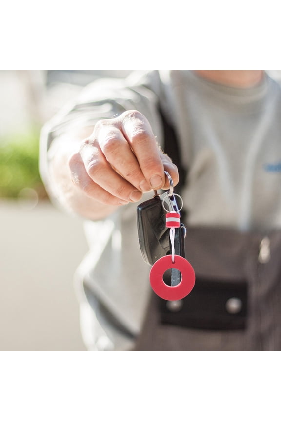 5pcs EVA Floating Keyring Water Buoyant Keychain Keychain Float Buoy Boat Key Ring Sports Key Chains for Swimming Pool Gym Mall Sauna Red