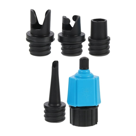 DECORNIJIA Alloy Kayak Valves Pump Adapters Blue 5Pcs 1.4x1.4x2.8in