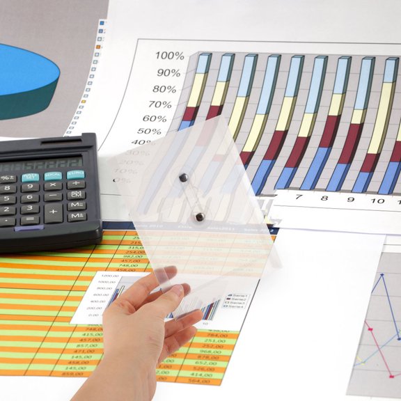 WHAMVOX 5pcs Multifunctional Banknote Bags Transparent File Pockets Practical File Protectors( )