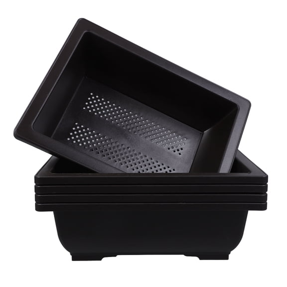WHAMVOX 5pcs Plastic Gardening Pots Starter Pots Flower Orchid Pots Flower Containers Home Supplies