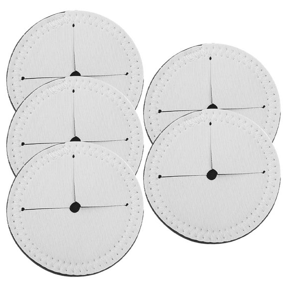 WHAMVOX 5pcs Round Sublimation Wine Glass Heat Transfer Blank Cup Sleeves Diy Round Base Drinks Mats Ideal For Home Gatherings