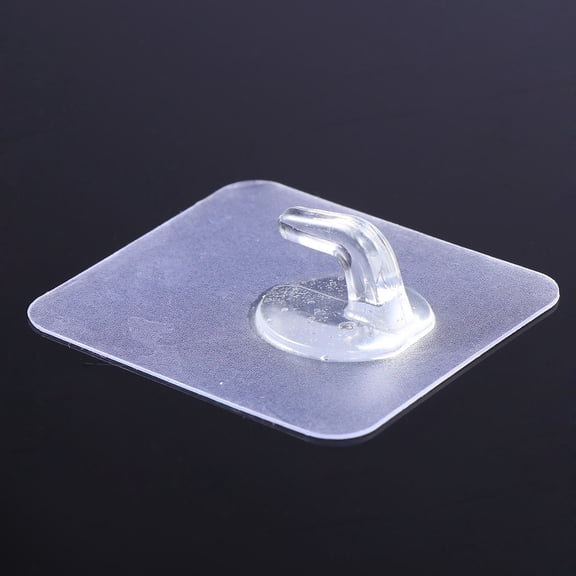 HEANUJJ Self Adhesive Heavy Duty Transparent Hooks, 5 Pieces, Mount Hooks for Home, Kitchen, Bathroom
