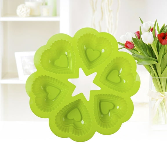 WHAMVOX 6 Lattices Model Heart Shaped Cake Mold Recyclable