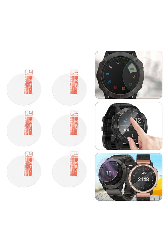Fenix6 Pro Screen Protector 6Pcs Smartwatch Screen Protector Scratch Resistant For Watch