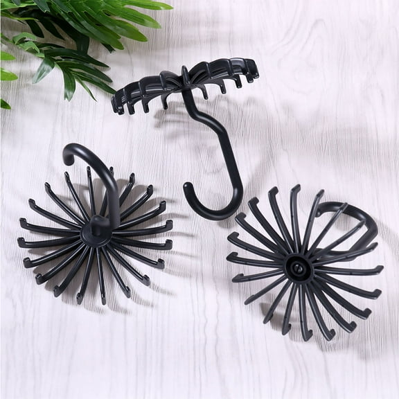 WHAMVOX 6 PCS Organizers Tie Rack Non-slip Hangers Multi-purpose Man