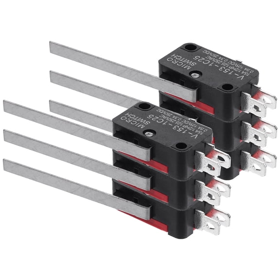 WHAMVOX 6 PCS Waterproof Momentary Push Button 2 Long Hinge Lever Micro