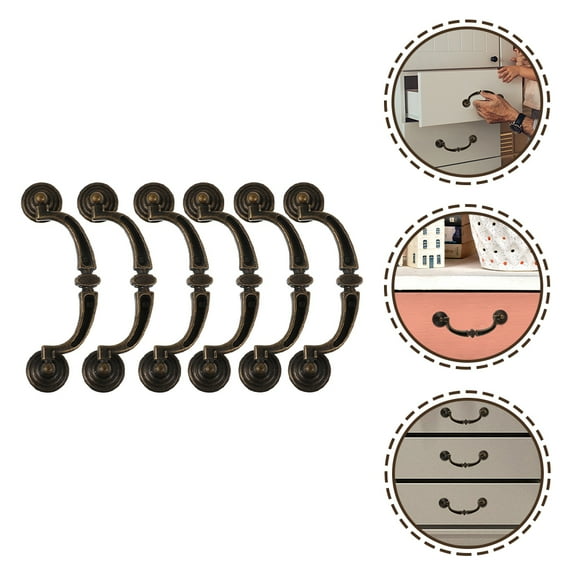 WHAMVOX  6 Pcs Cabinet Door Handle Kitchen Pulls for Cabinets Handles