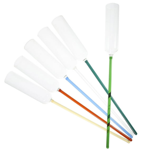 WHAMVOX  6 Pcs Cup Drinking Goblet Flute Colored Unbreakable Wine Glasses