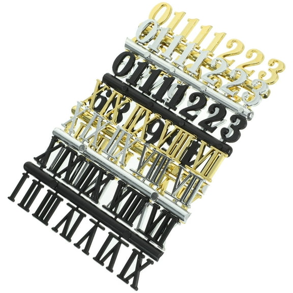 WHAMVOX 6 Pcs Digital Card Living Label Bedroom Wall Clock Work Office