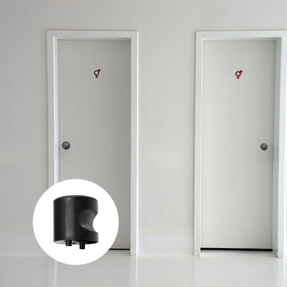 KHBUAB 6Pcs Black Cylindrical Handles for Door Lightweight Durable High Load Bearing