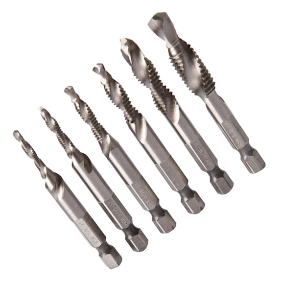WHAMVOX 6 Pcs Drill Bits Tapping High-speed Steel Durable