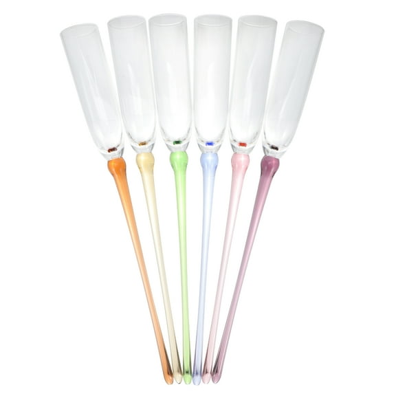 DECORNIJIA Goblet Drinking Goblet Acrylic 6Pcs