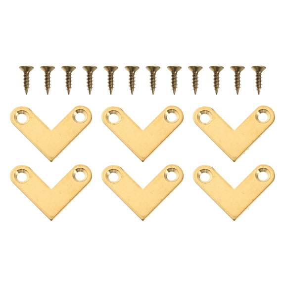 WHAMVOX  6 Pcs Furniture Corner Connectors Fine Craftsmanship Brackets Sturdy Joints