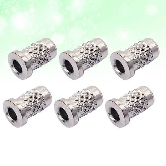 SKISUNO Electric Guitar Parts Metal for Musicians Through Body Build 6Pcs 0.32 x 0.22 x 0.22 In