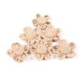 thumbnail image 1 of WHAMVOX  6 Pcs Hessian 5-petaled Flower Jute Burlap Bridal Christmas Garland, 1 of 5