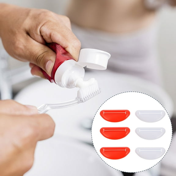 WHAMVOX 6 Pcs Key Toothpaste Squeezer Toothpaste Tube Clip Child 9x3.8cm