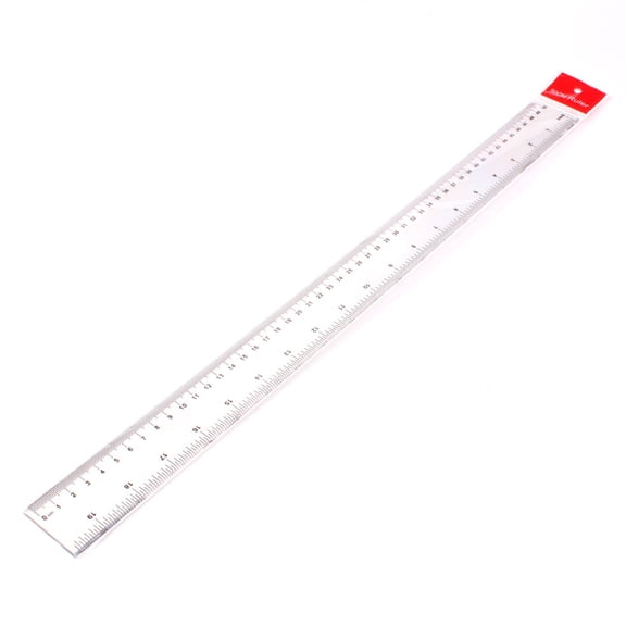 DECORNIJIA Ruler Transparent Plastic 6Pcs 20*1.5in