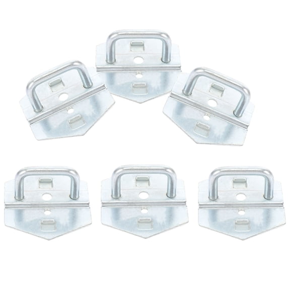 WHAMVOX  6 Pcs Metal Pegboard Hooks for Tools Hanging Accessories Office Silver