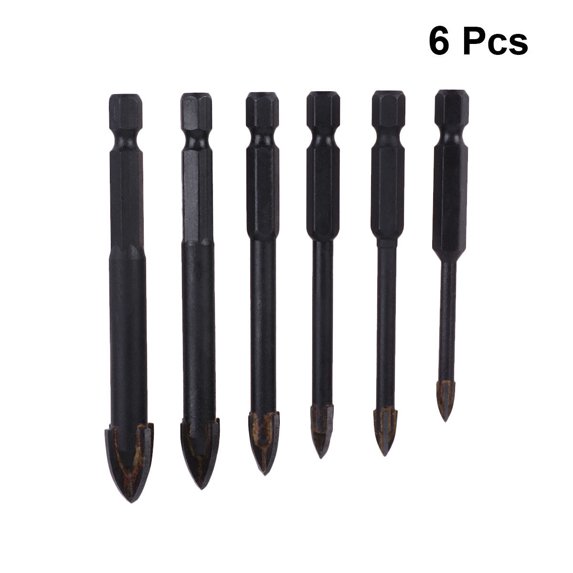 WHAMVOX 6-Piece Multifunctional Drill Bit Set for Masonry, Tile, Wall Drilling - Coated Bits