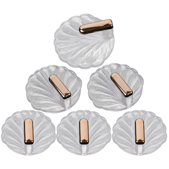 WHAMVOX 6 Pcs Multifunctional Hook Self Wall Bathroom Rack Heavy Duty Hooks