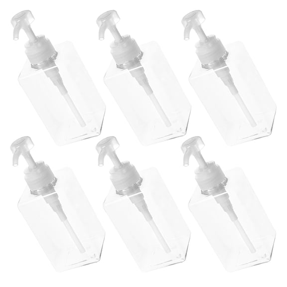 WHAMVOX 6-Pack Refillable Shower Dispenser Bottles for Soap, Lotion, Travel, Portable Bathroom Storage Containers